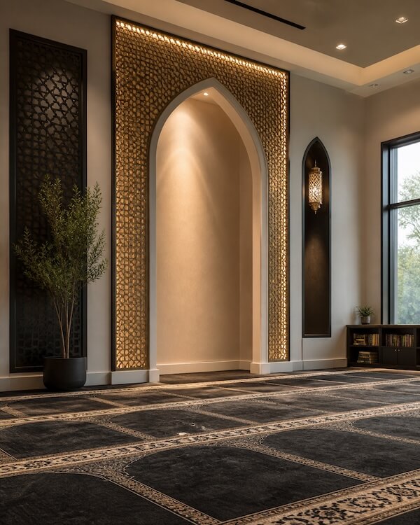 Islamic community center interior
